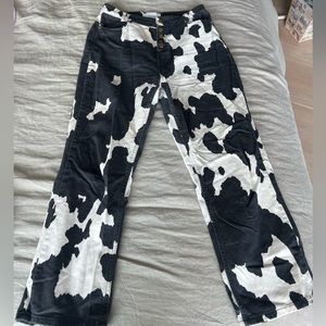 Cow Pattern Jeans